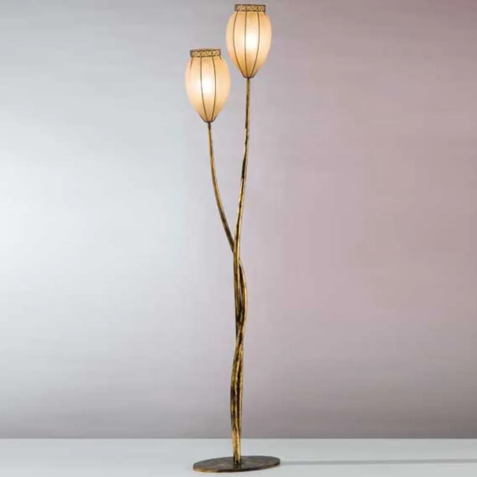 Tulipano gulvlampe med scavo-glas