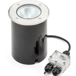 Tuva - LED-nedgravningslampe i rund form, IP65