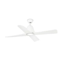 Typhoon L loftventilator, LED-lampe IP44, hvid