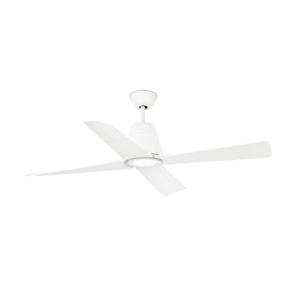 Typhoon L loftventilator, LED-lampe IP44, hvid