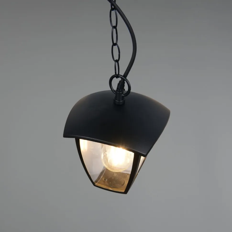Udendørs hængelampe VENTA, sort, 17 x 17 cm, metal, IP44
