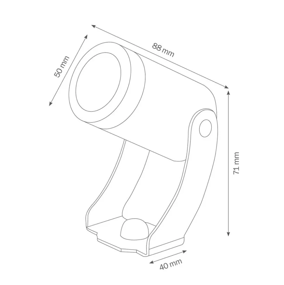 Udendørs LED-spot, 1441LED, sølv, 30°