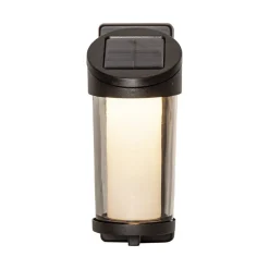 Udendørs LED-væglampe Alippa, sort Højde 21 cm metal