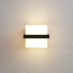 Udendørs LED-væglampe Auron, terningformet