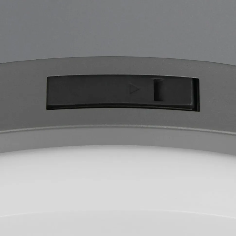 Udendørs LED-væglampe Bermejo, rund, sensor, CCT, antracit