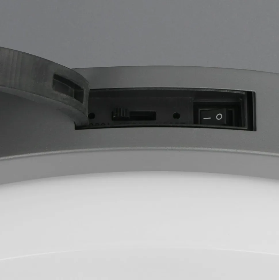 Udendørs LED-væglampe Bermejo, rund, sensor, CCT, antracit