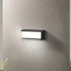 udendørs LED-væglampe BLOCK, sort, 32 cm plast, CCT