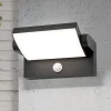 Udendørs LED-væglampe Ginger, sensor, antracit, IP54