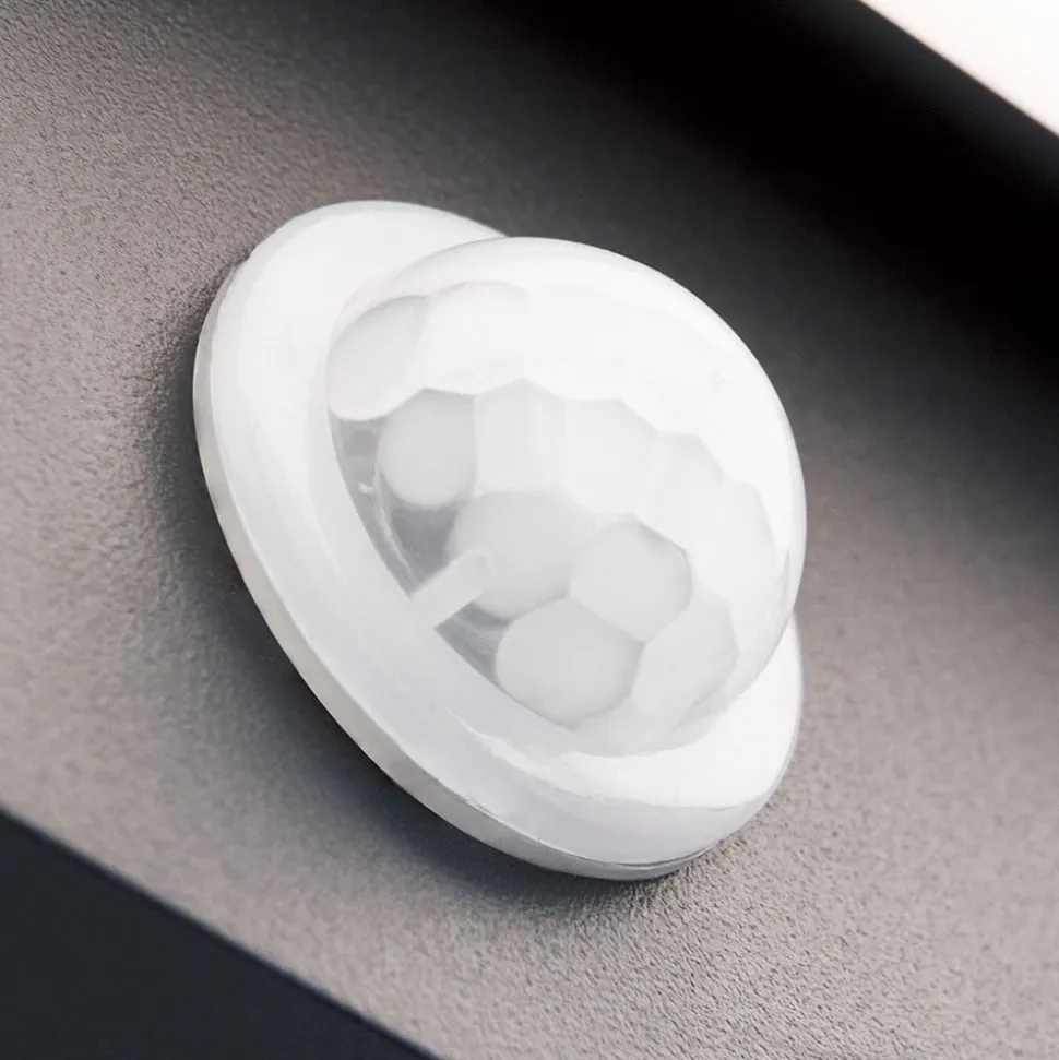 Udendørs LED-væglampe Ginger, sensor, antracit, IP54