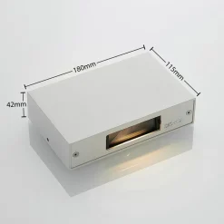 Udendørs LED-væglampe Katla af aluminium