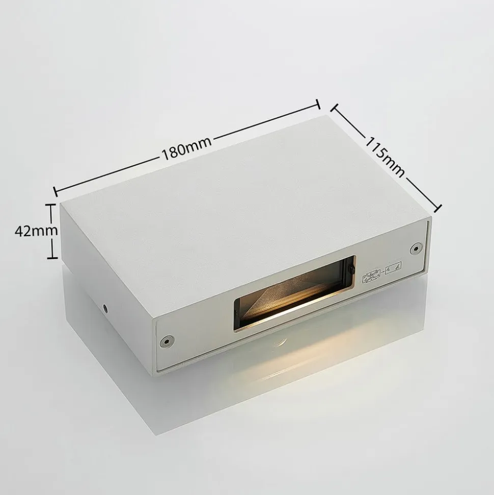 Udendørs LED-væglampe Katla af aluminium