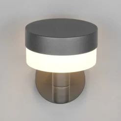 Udendørs LED-væglampe Mackenzie Sensor antracit, trykstøbt aluminium