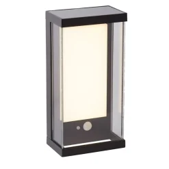 Udendørs LED-væglampe med solceller 67419BK