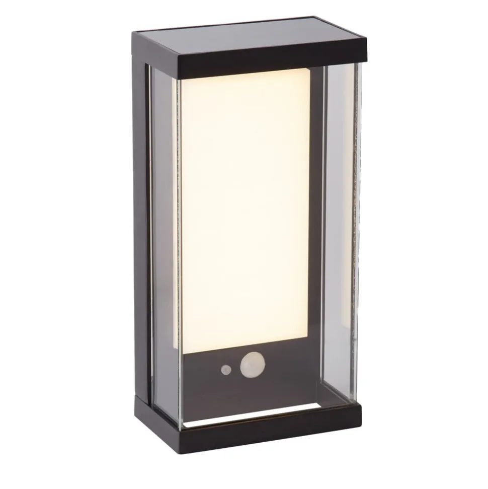 Udendørs LED-væglampe med solceller 67419BK