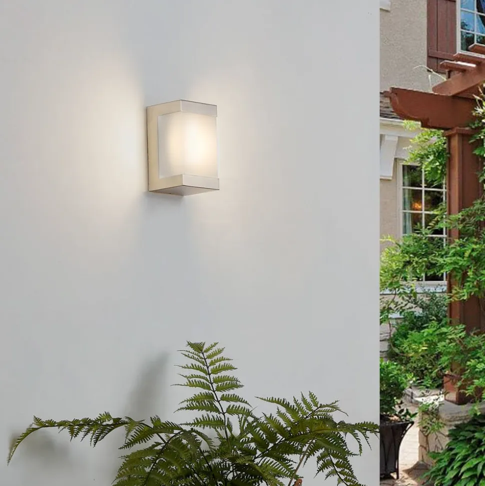 Udendørs LED-væglampe Severina, stål
