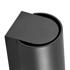 Udendørs væglampe CAN, sort, 1 lyskilde, Ø 8 cm IP65 metal GU10
