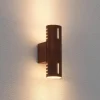 Udendørs væglampe Cuneo, rustfarvet, 25 cm, metal, op/ned