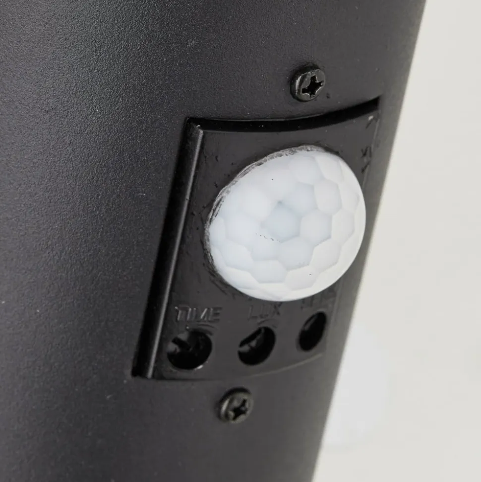 Udendørs væglampe Dody Sensor, sort, metal, plast