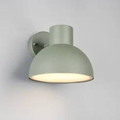 Udendørs væglampe Elbe, grøn, trykstøbt aluminium, E27
