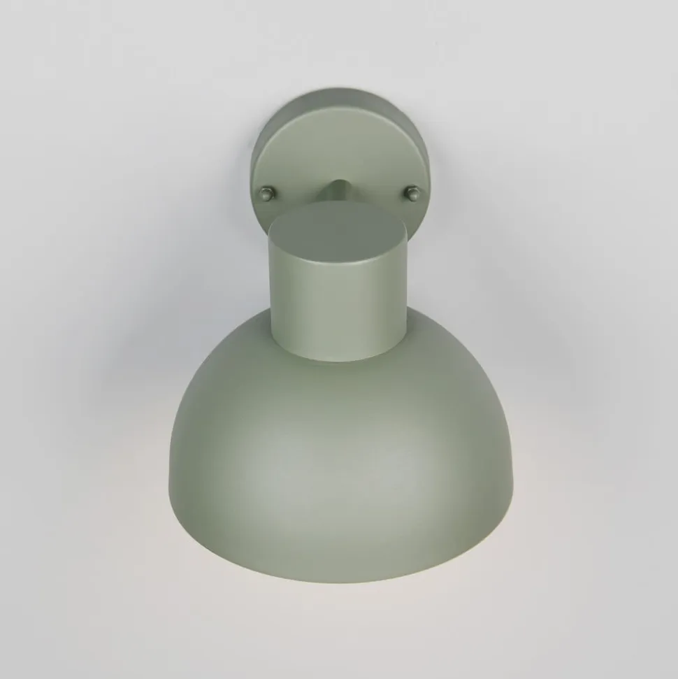 Udendørs væglampe Elbe, grøn, trykstøbt aluminium, E27