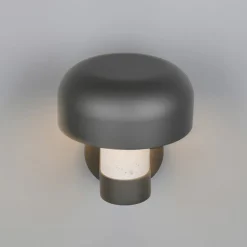 Udendørs væglampe Fraser Sensor grå/betonlook, aluminium IP54 E27