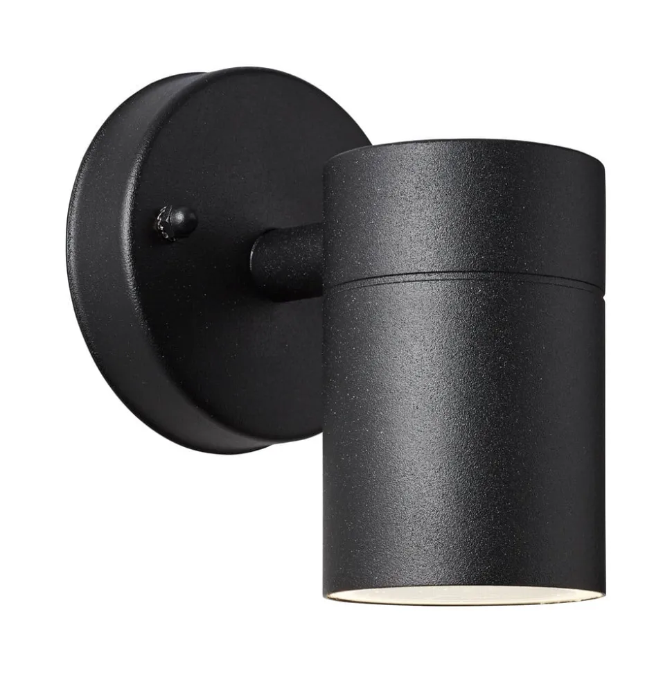 Udendørs væglampe Jandy down, fast, sort, metal, GU10