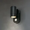 Udendørs væglampe med sensor 3789015, sort, plast, GU10