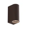 Udendørs væglampe One, bronzefarvet, højde 13 cm, IP54, 2 lyskilder