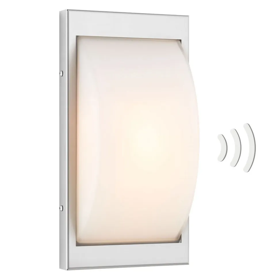 Udendørs væglampe 068SEN, Sensor, Stål, 33 cm, E27