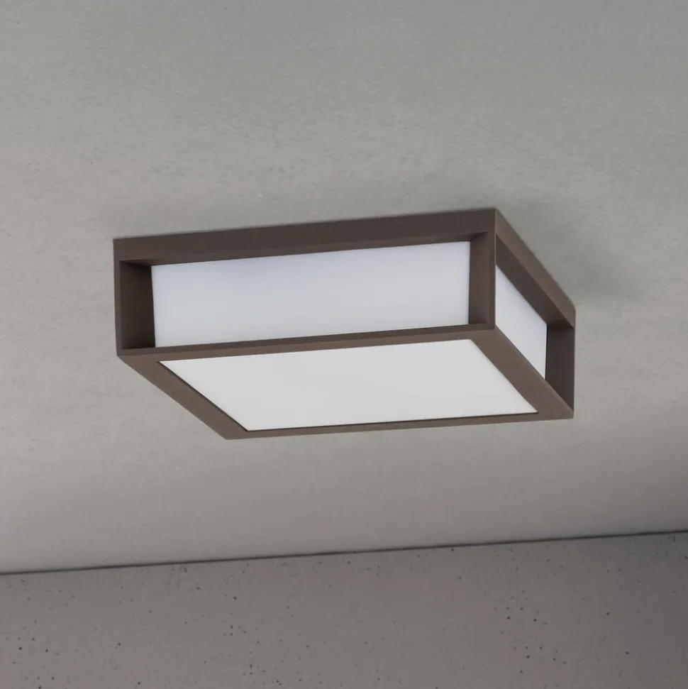 Udendørslampe Henry, corten, trykstøbt aluminium, E27, IP44