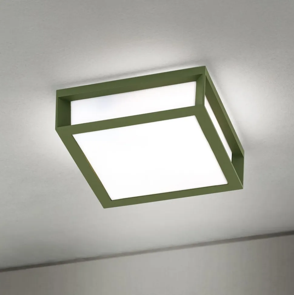 Udendørslampe Henry, grøn, trykstøbt aluminium, E27, IP44