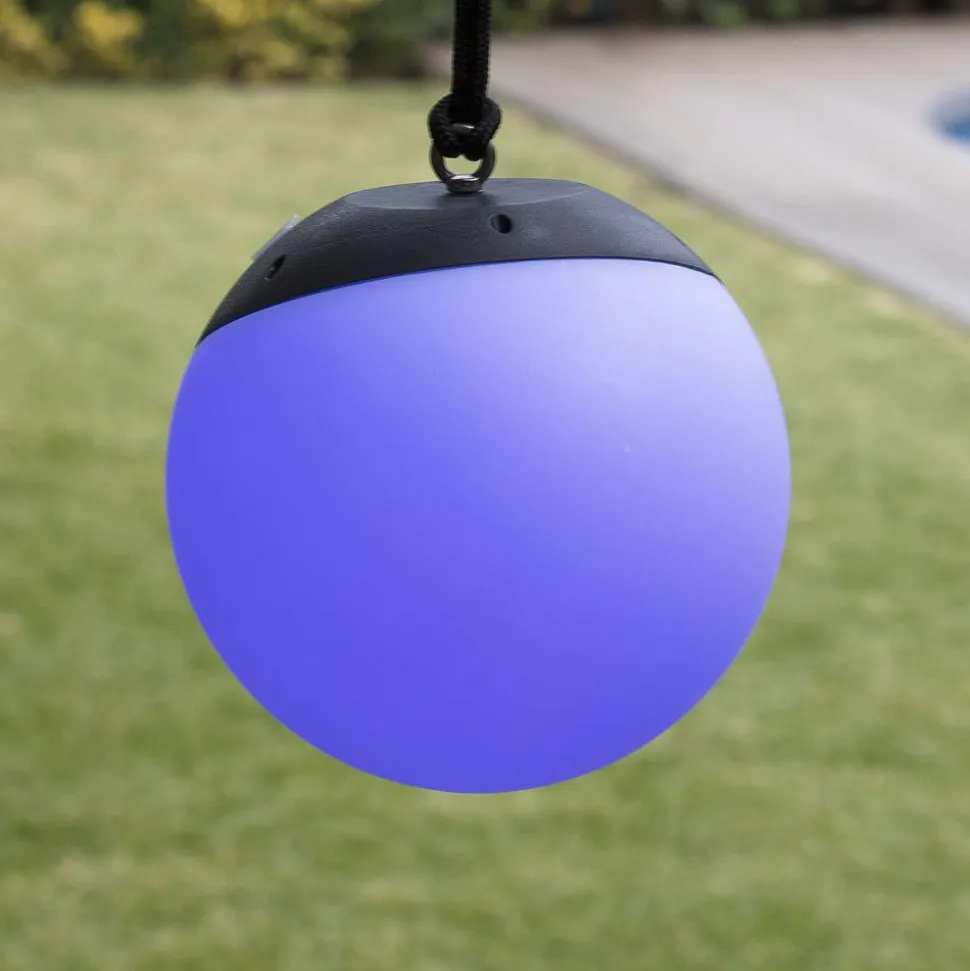 Udvendig LED-hængelampe Voila, mobil, RGBW