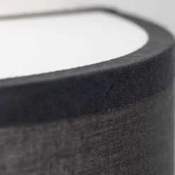 Ufo væglampe med linnedskærm i grå