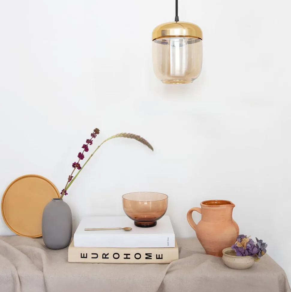 UMAGE Acorn hængelampe 1 lyskilde rav messing