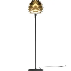 UMAGE Aluvia mini gulvlampe messing/sort