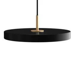 UMAGE Asteria mini hængelampe, messing, sort
