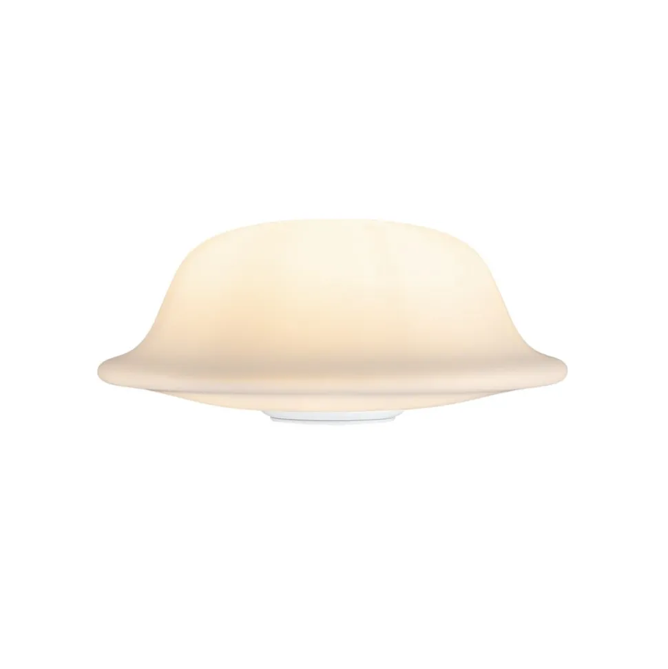 UMAGE Butler bordlampe glasskærm, stålfod