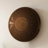 UMAGE Clava up væglampe, Ø 49 cm, mørkt træ