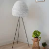 UMAGE Eos Evia medium gulvlampe hvid/sort treben