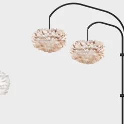 UMAGE Eos medium bordlampe lysebrun/stål