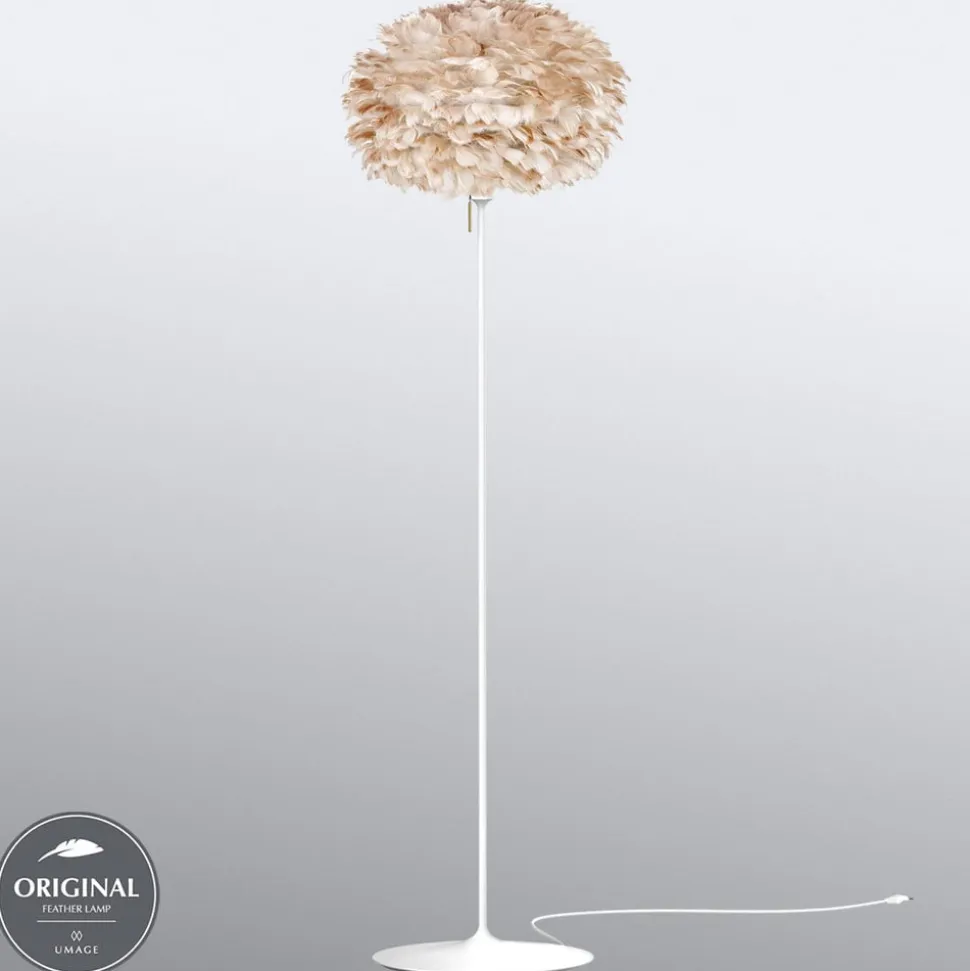 UMAGE Eos medium gulvlampe i lysebrun
