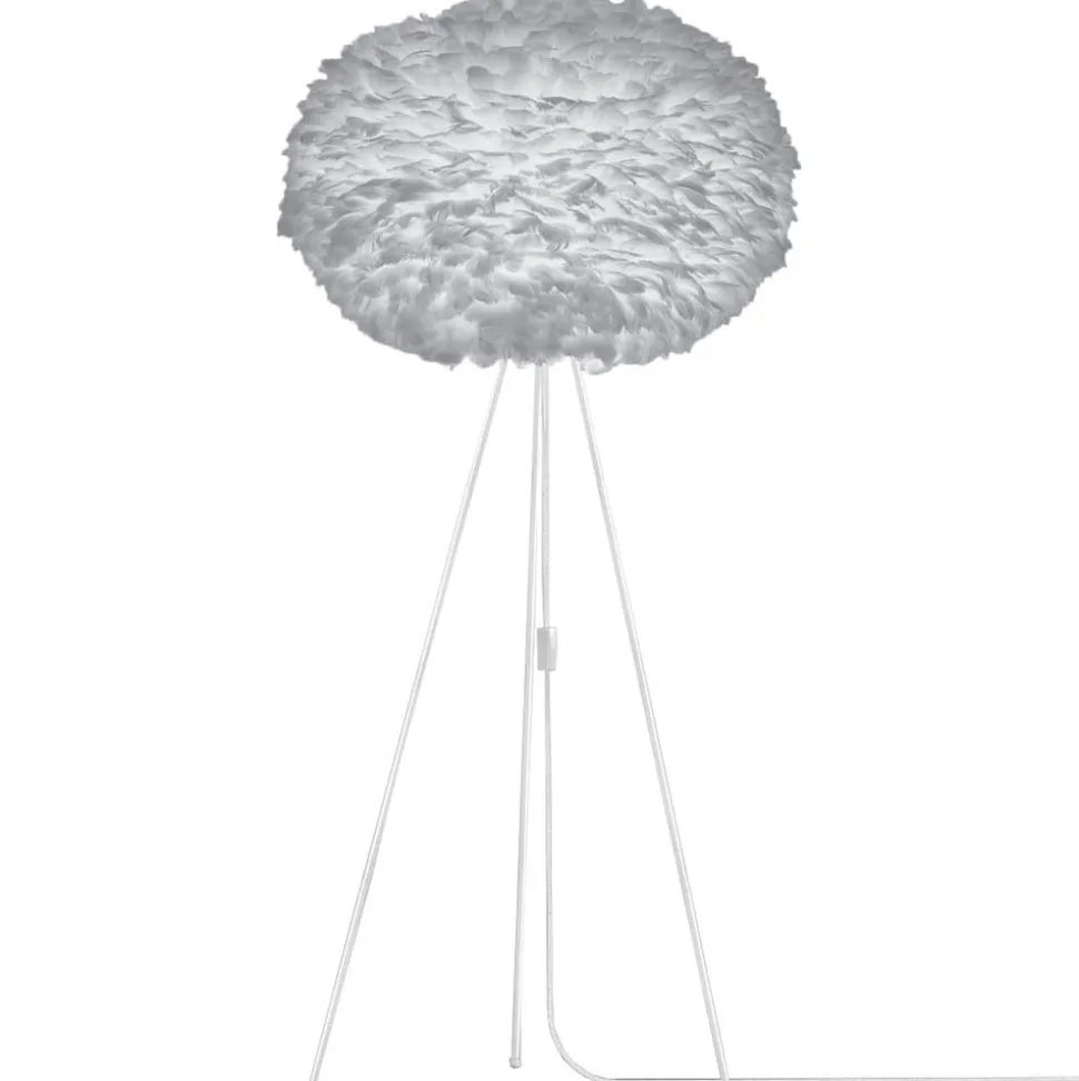 UMAGE Eos X-large gulvlampe, tre ben, lysegrå