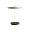 UMAGE LED-bordlampe Asteria Table, USB, lysegrå/messing