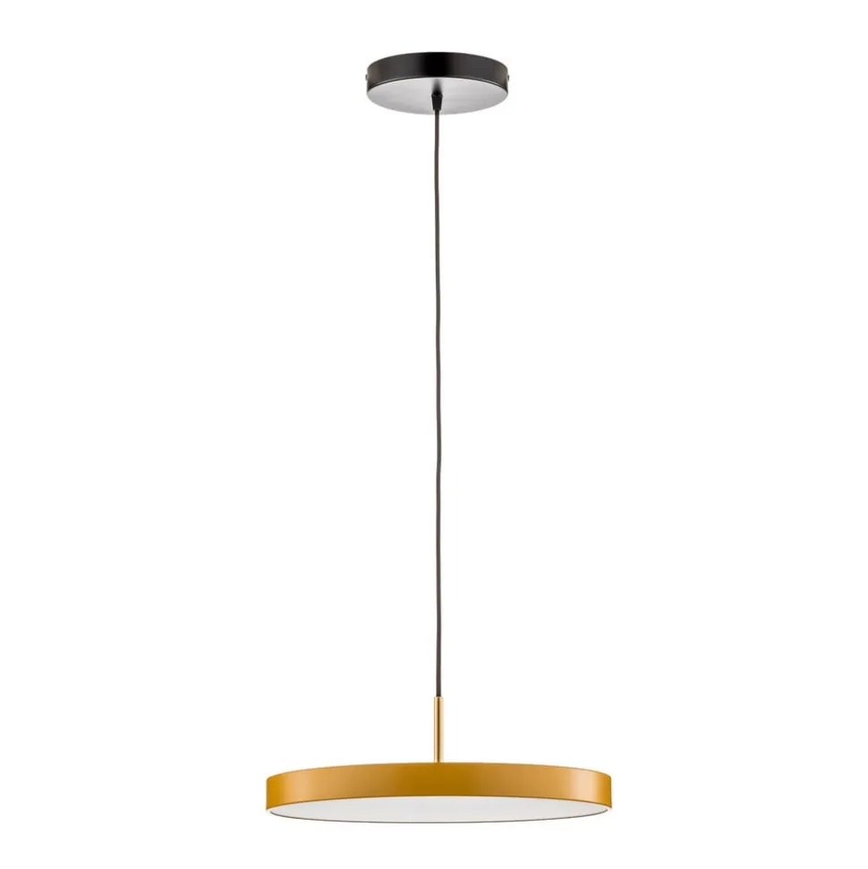 UMAGE LED-hængelampe Asteria Medium, gul/messing, Ø 43 cm