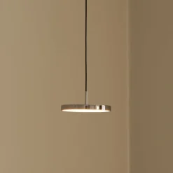 UMAGE LED-hængelampe Asteria Micro, poleret stål, Ø 15 cm