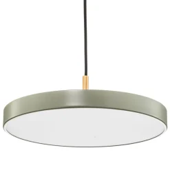 UMAGE LED-hængelampe Asteria Mini, lysegrøn/messing, Ø 31 cm