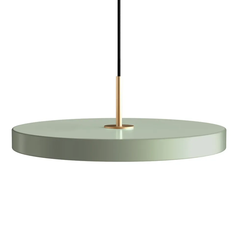 UMAGE LED-hængelampe Asteria Medium lysegrøn/messing Ø 43 cm