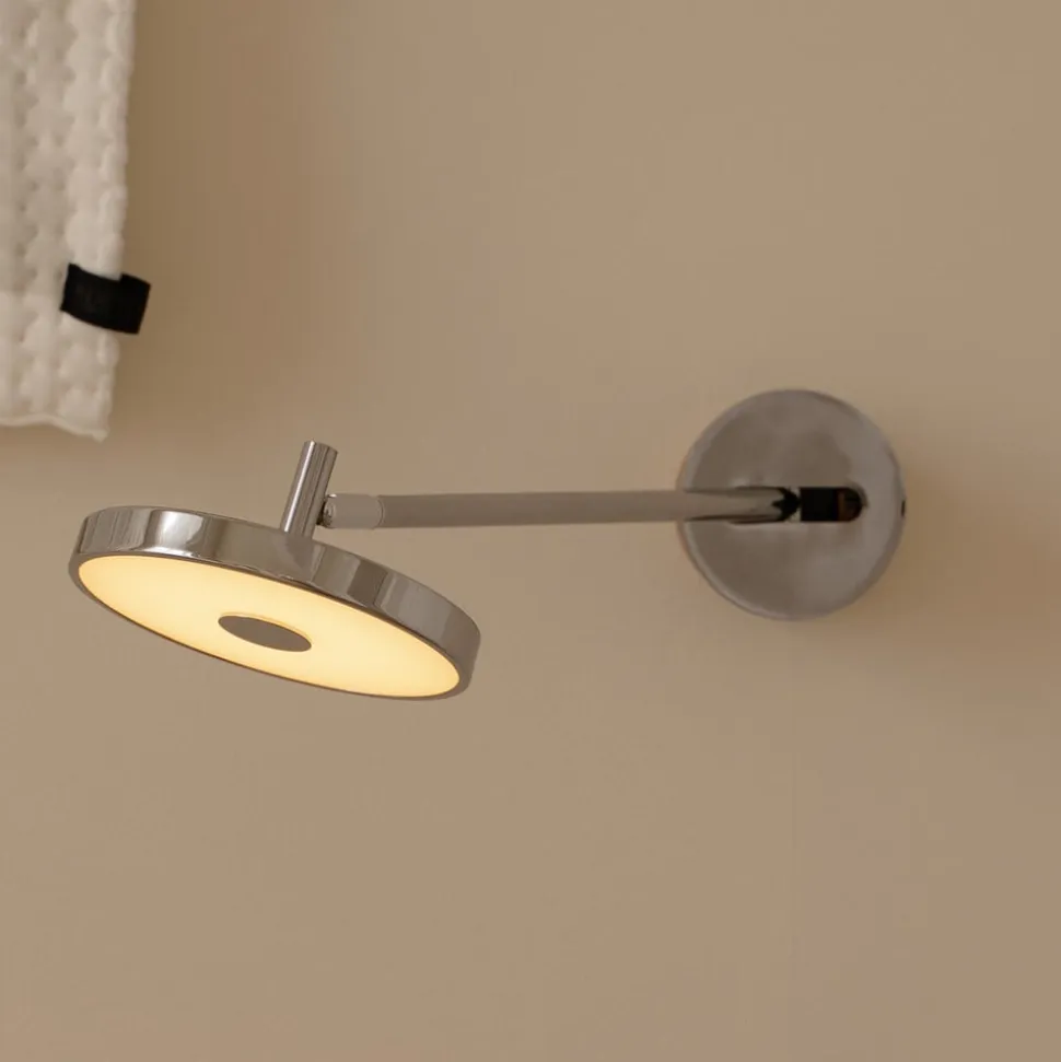 UMAGE LED-væglampe Asteria LONG HW, poleret stål, 45 cm
