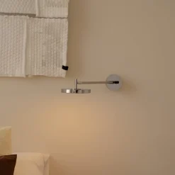 UMAGE LED-væglampe Asteria LONG HW, poleret stål, 45 cm