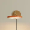 UMAGE LED-væglampe Asteria Short, orange, 25 cm, stik